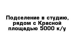 Подселение в студию, рядом с Красной площадью 5000 к/у